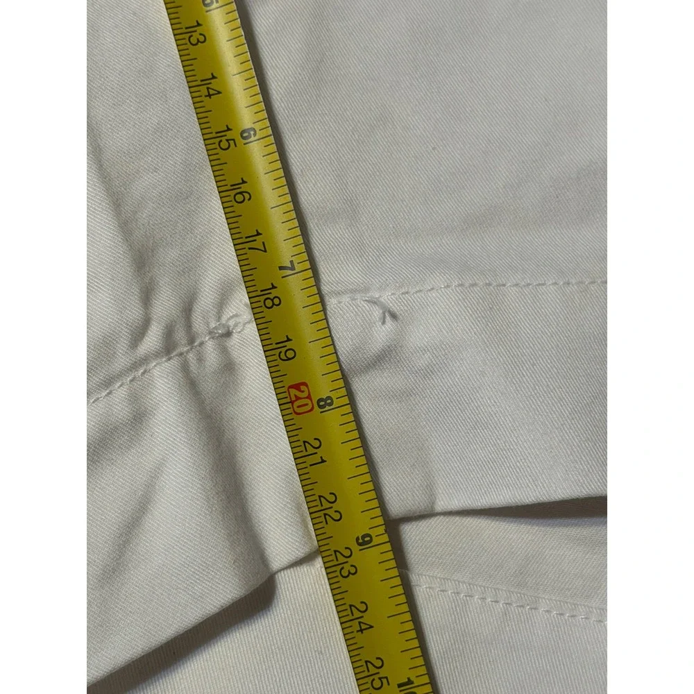 Polo Ralph Lauren Chino Shorts Mens 38W White Stretch Classic Fit 9 Inch Inseam
